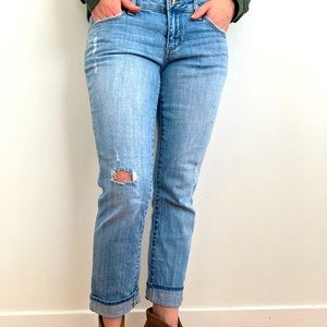 🎀BULL HEAD Distressed boyfriend crop Jeans 7 Juniors